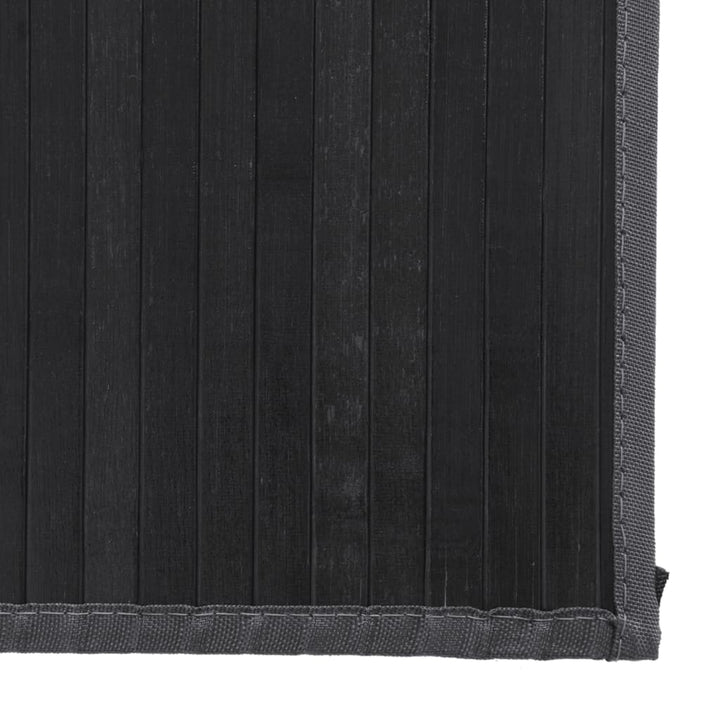 gulvtæppe 80x300 cm rektangulær bambus grå