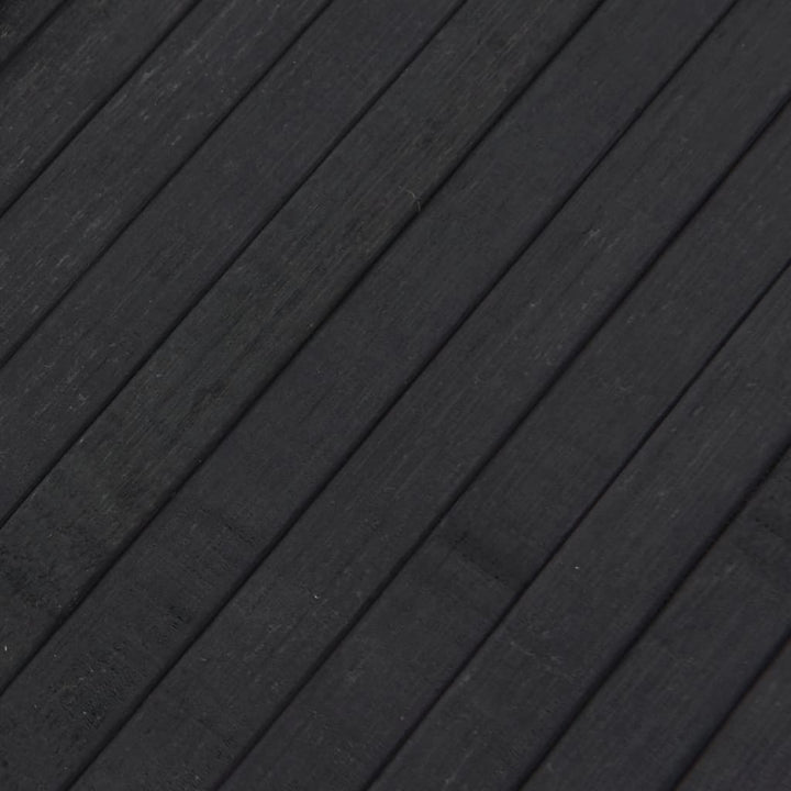 gulvtæppe 80x300 cm rektangulær bambus grå