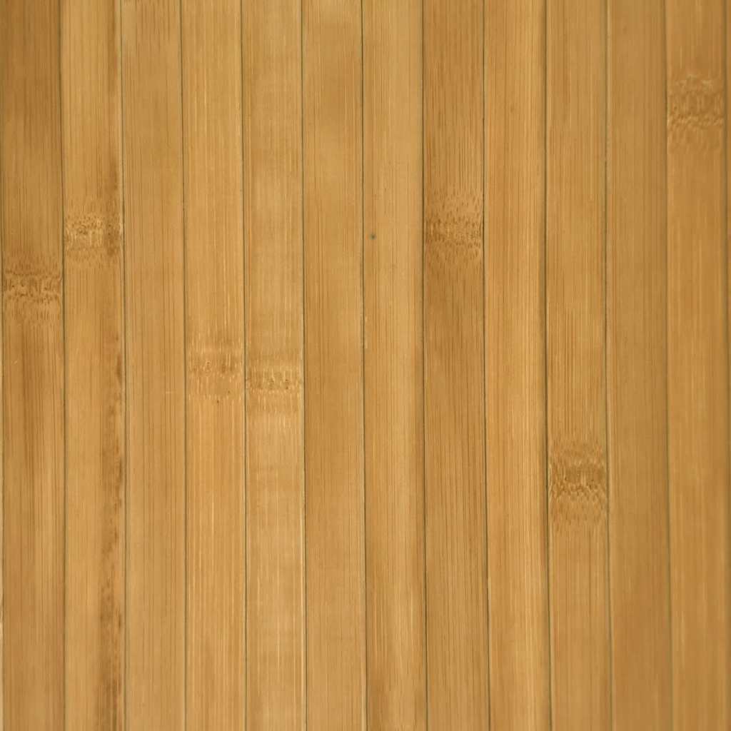 gulvtæppe 80x400 cm rektangulær bambus naturfarvet
