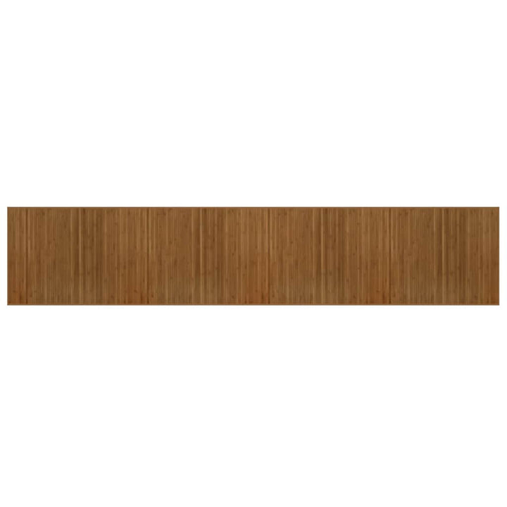 gulvtæppe 80x400 cm rektangulær bambus brun