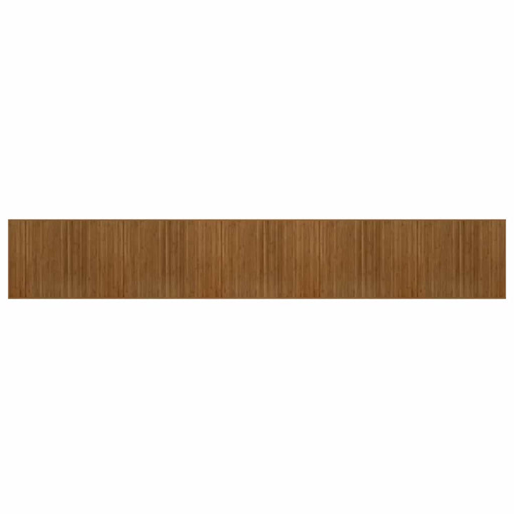 gulvtæppe 80x1000 cm rektangulær bambus brun