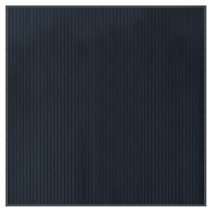 gulvtæppe 100x100 cm firkantet bambus grå