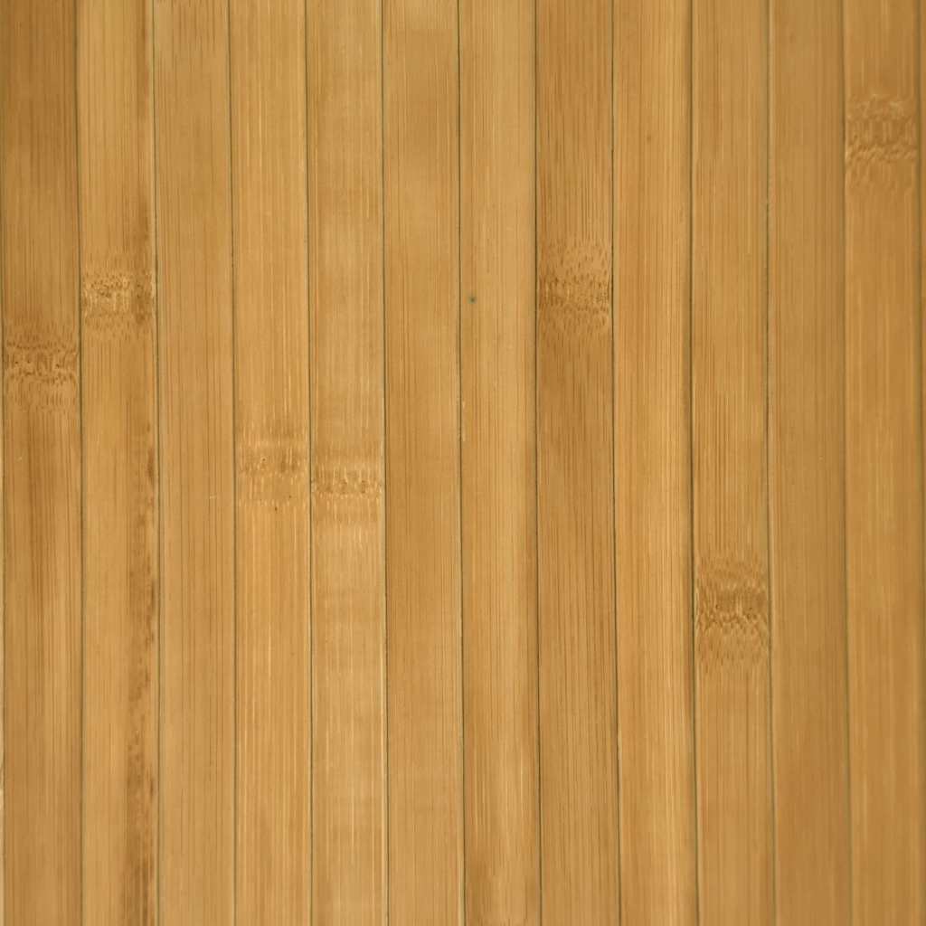 gulvtæppe 100x200 cm rektangulær bambus naturfarvet