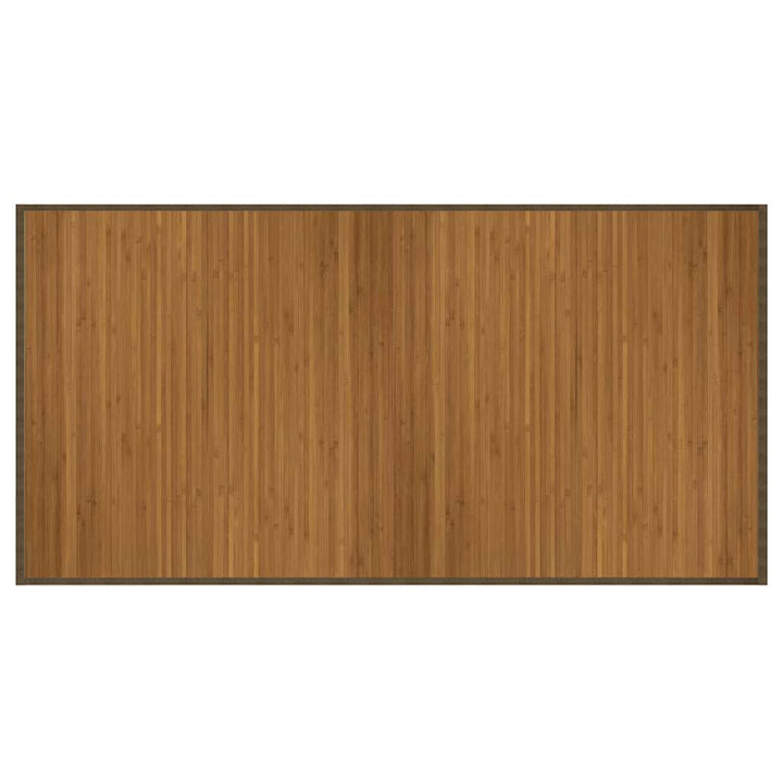 gulvtæppe 100x200 cm rektangulær bambus brun