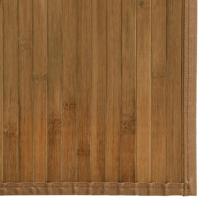 gulvtæppe 100x200 cm rektangulær bambus brun