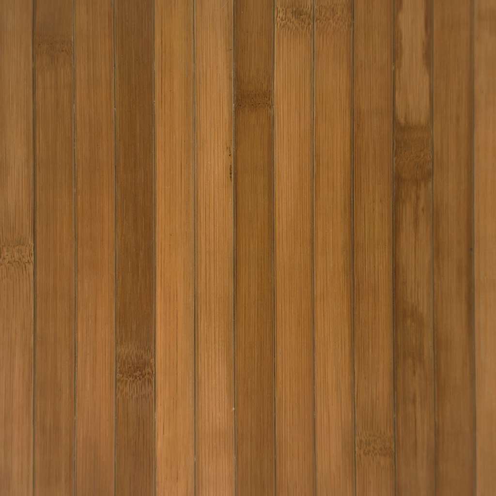 gulvtæppe 100x200 cm rektangulær bambus brun