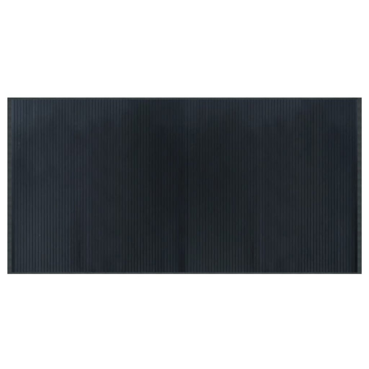 gulvtæppe 100x200 cm rektangulær bambus grå