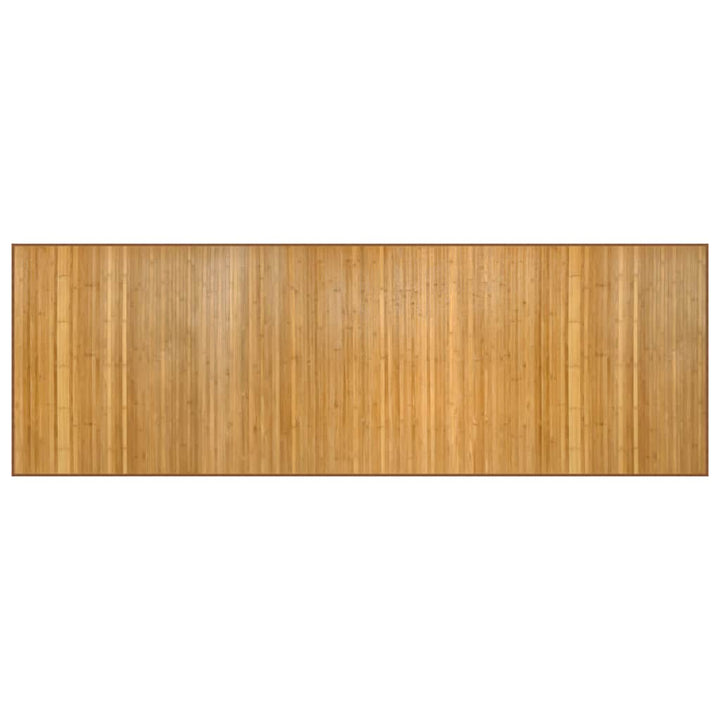 gulvtæppe 100x300 cm rektangulær bambus naturfarvet