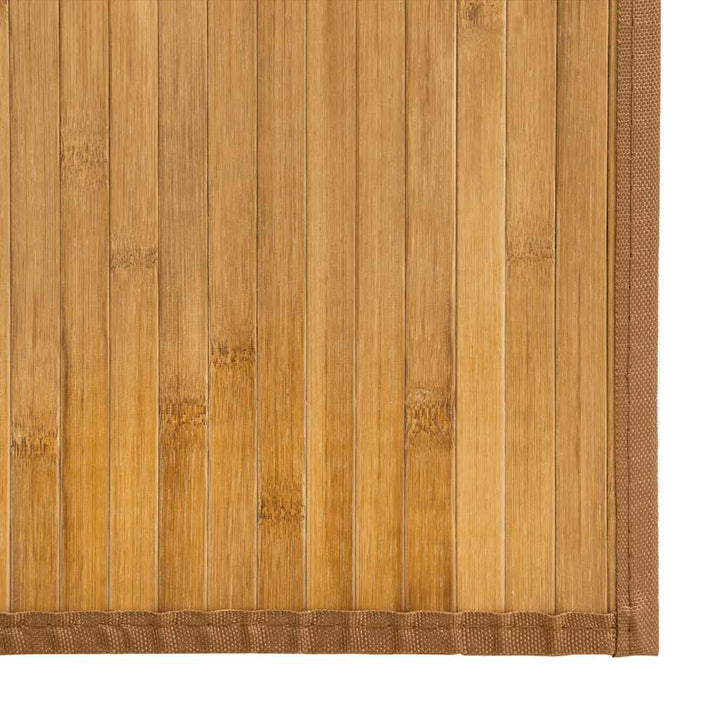 gulvtæppe 100x300 cm rektangulær bambus naturfarvet