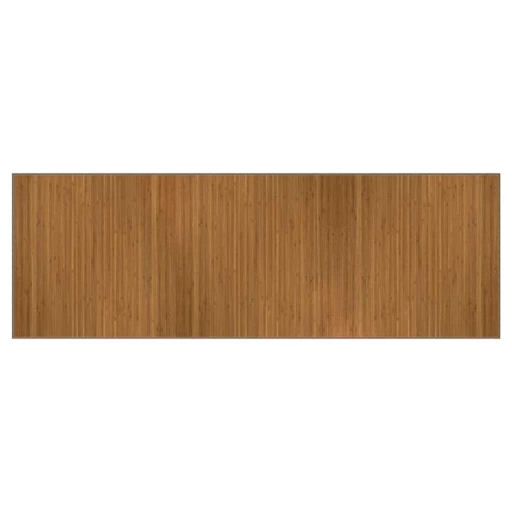 gulvtæppe 100x300 cm rektangulær bambus brun
