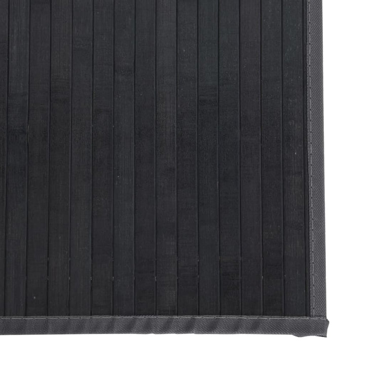 gulvtæppe 100x300 cm rektangulær bambus grå