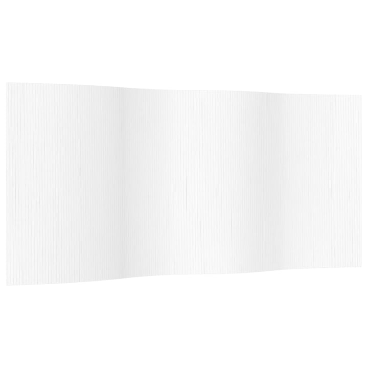 rumdeler bredde 400 cm højde 165 cm bambus hvid