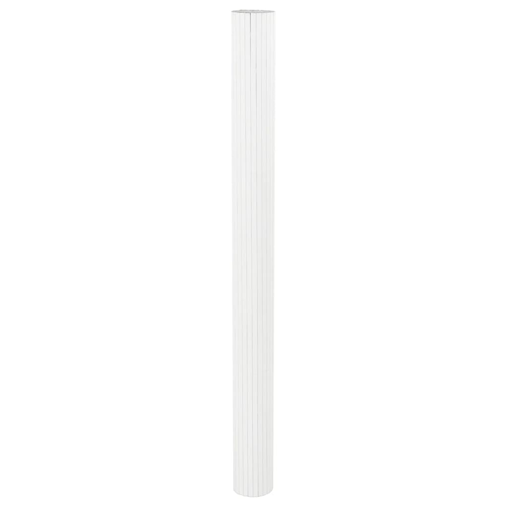 rumdeler bredde 400 cm højde 165 cm bambus hvid