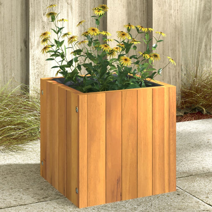plantekasse 25x25x25 cm massivt akacietræ