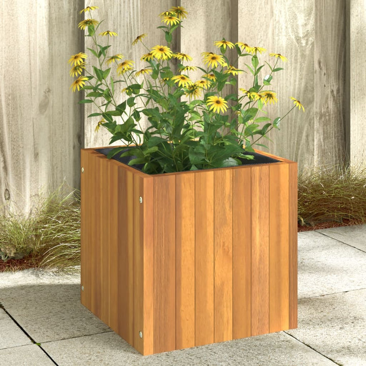 plantekasse 35x35x35 cm massivt akacietræ