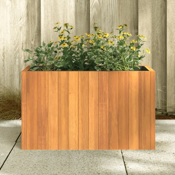 plantekasse 59x27,5x35 cm massivt akacietræ