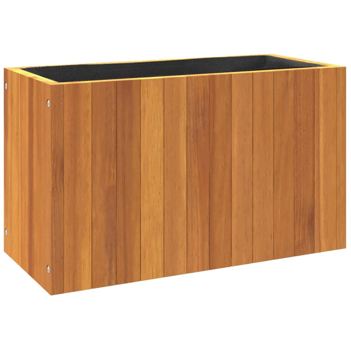 plantekasse 59x27,5x35 cm massivt akacietræ