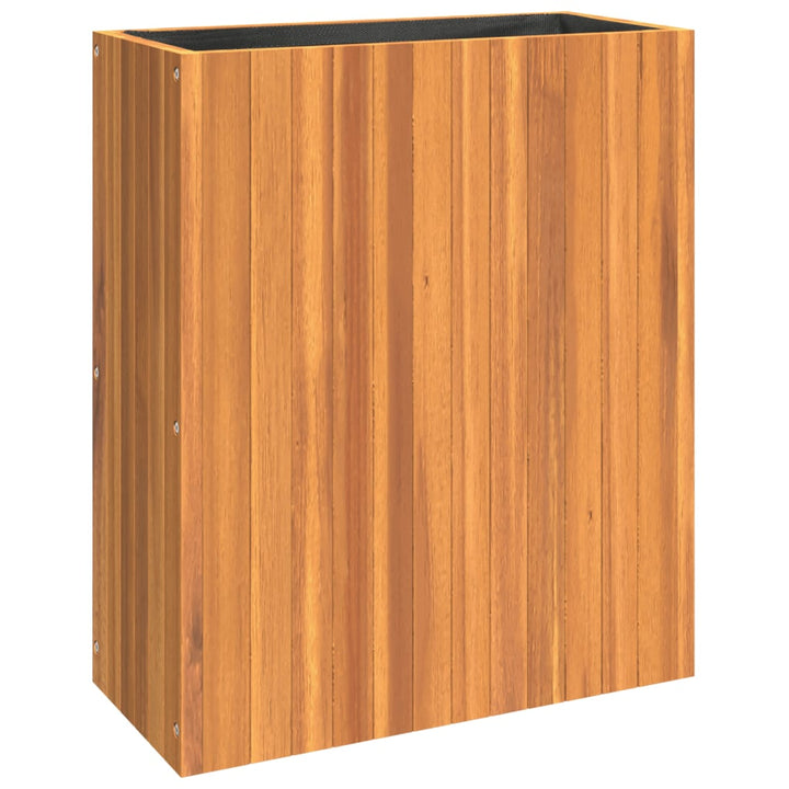 plantekasse 59x27,5x70 cm massivt akacietræ