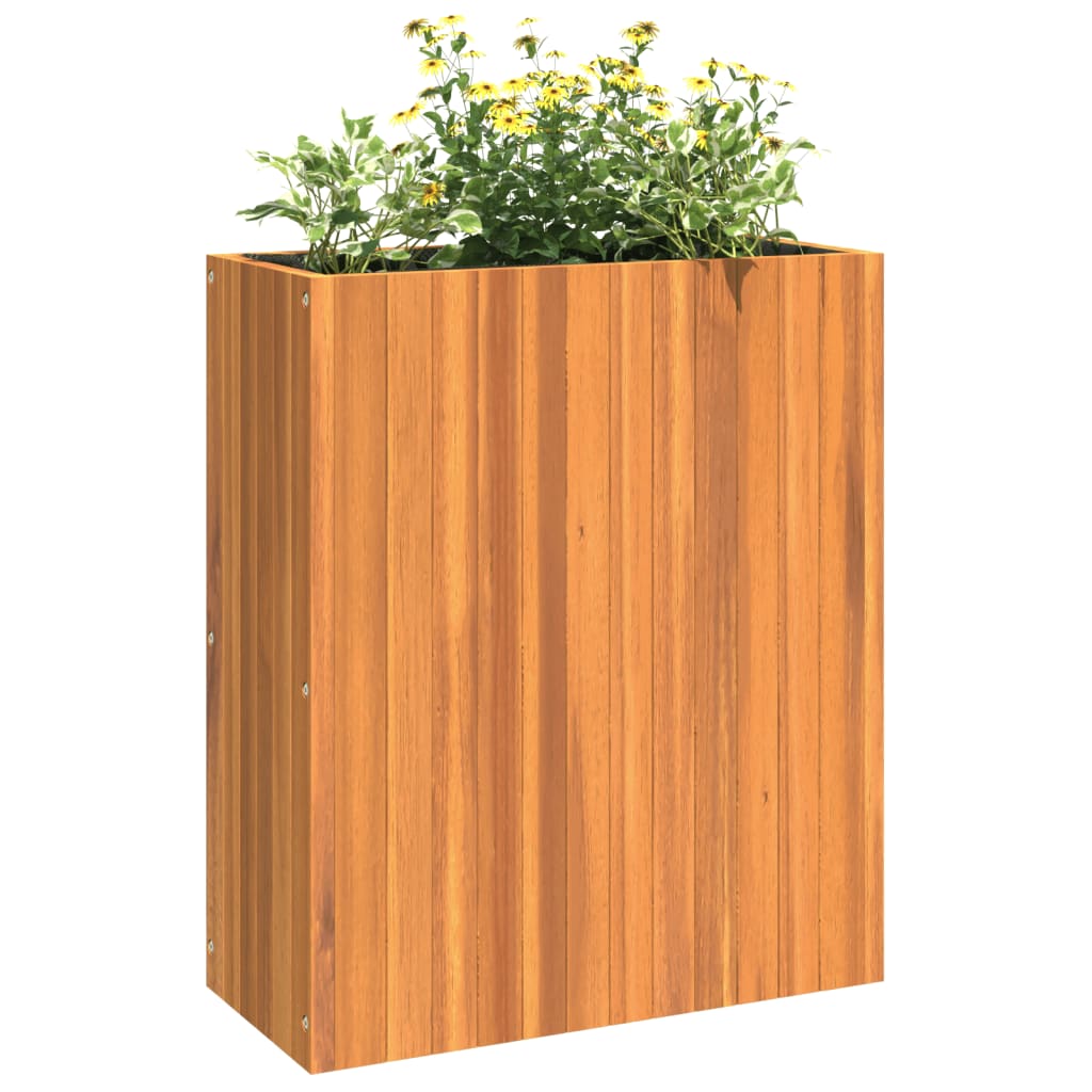 plantekasse 59x27,5x70 cm massivt akacietræ