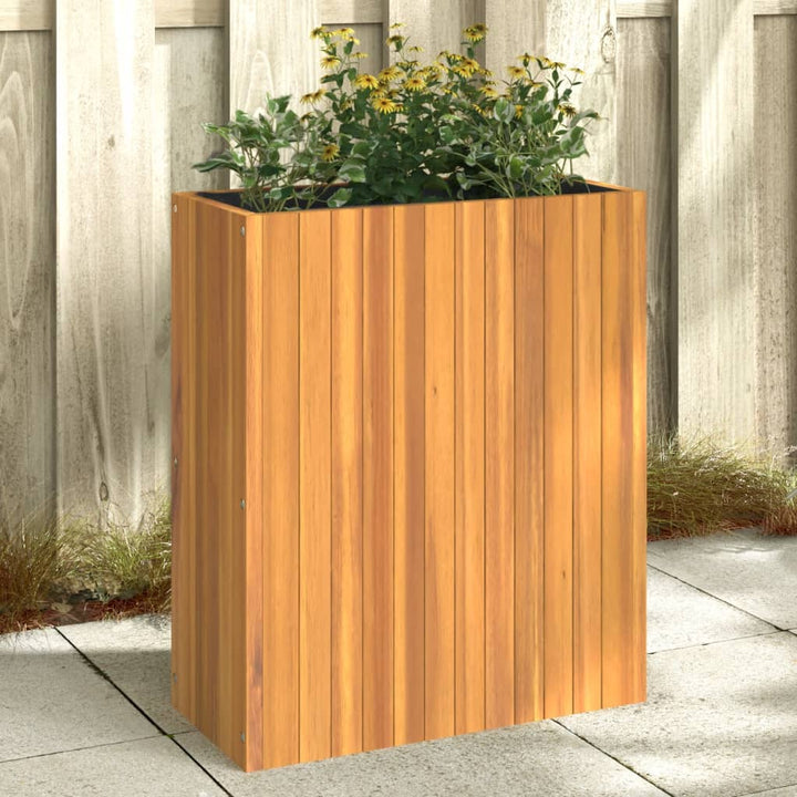 plantekasse 59x27,5x70 cm massivt akacietræ
