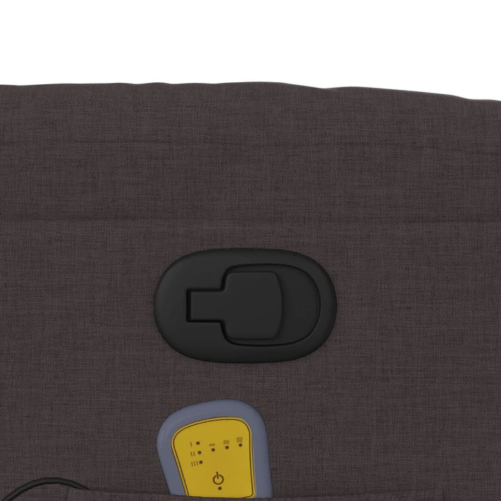 massagestol stof mørkebrun