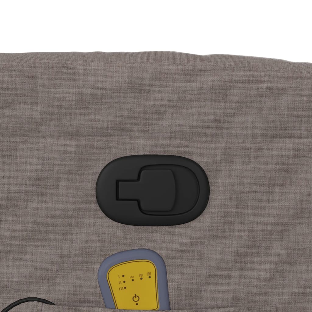 massagestol stof gråbrun