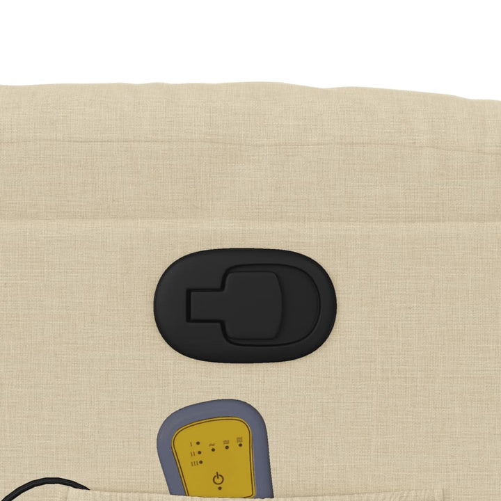 massagestol stof cremefarvet