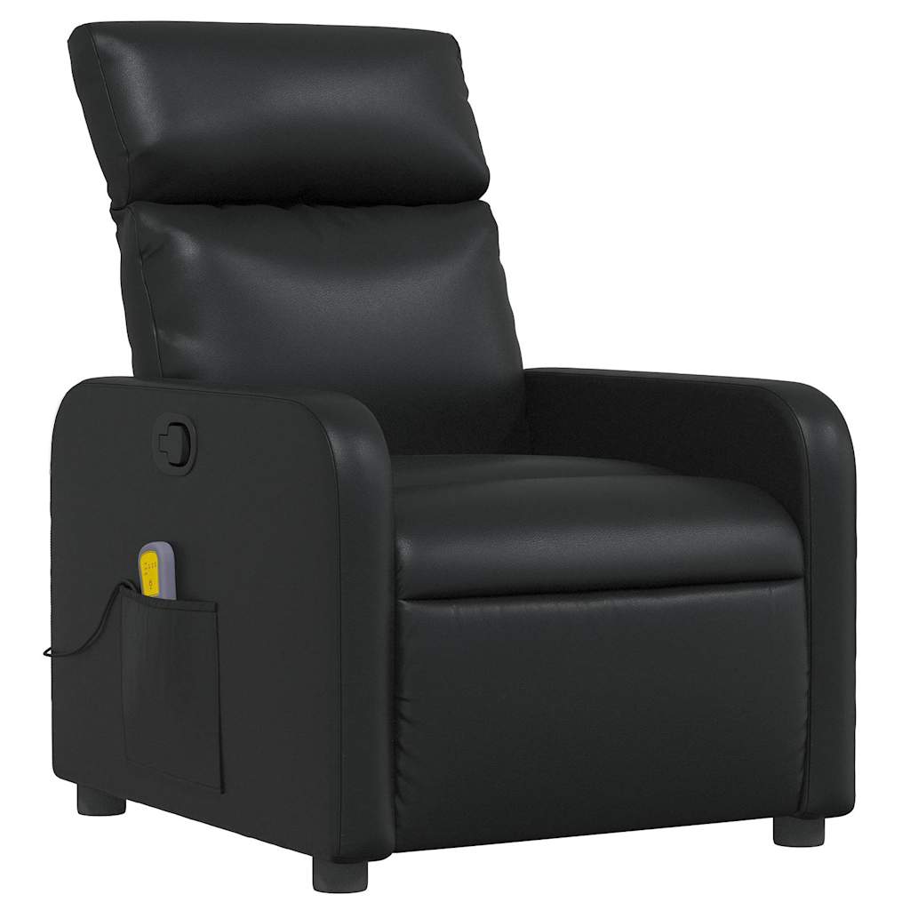 massagestol kunstlæder sort