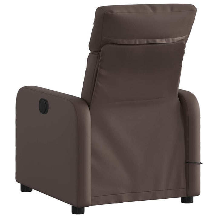 massagestol kunstlæder brun