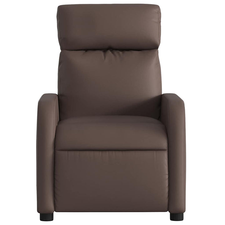 massagestol kunstlæder brun