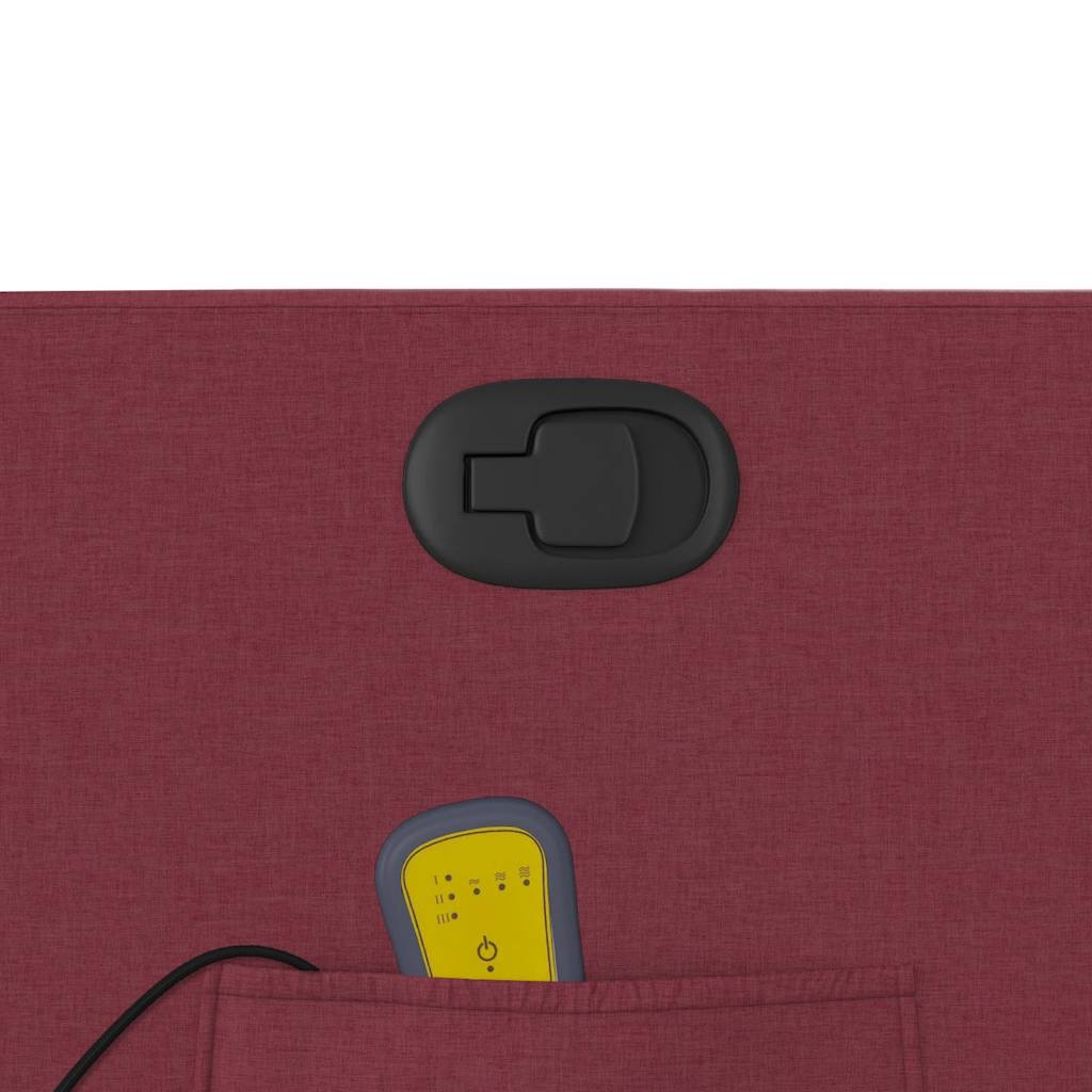 massagestol stof vinrød