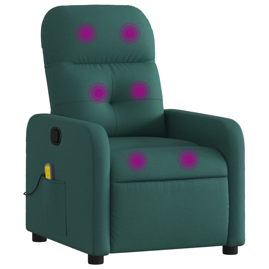 massagestol stof mørkegrøn