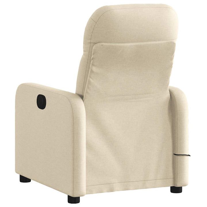 massagestol stof cremefarvet