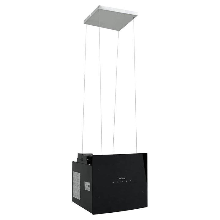 frithængende emhætte med touch-sensor og LCD-skærm hærdet glas