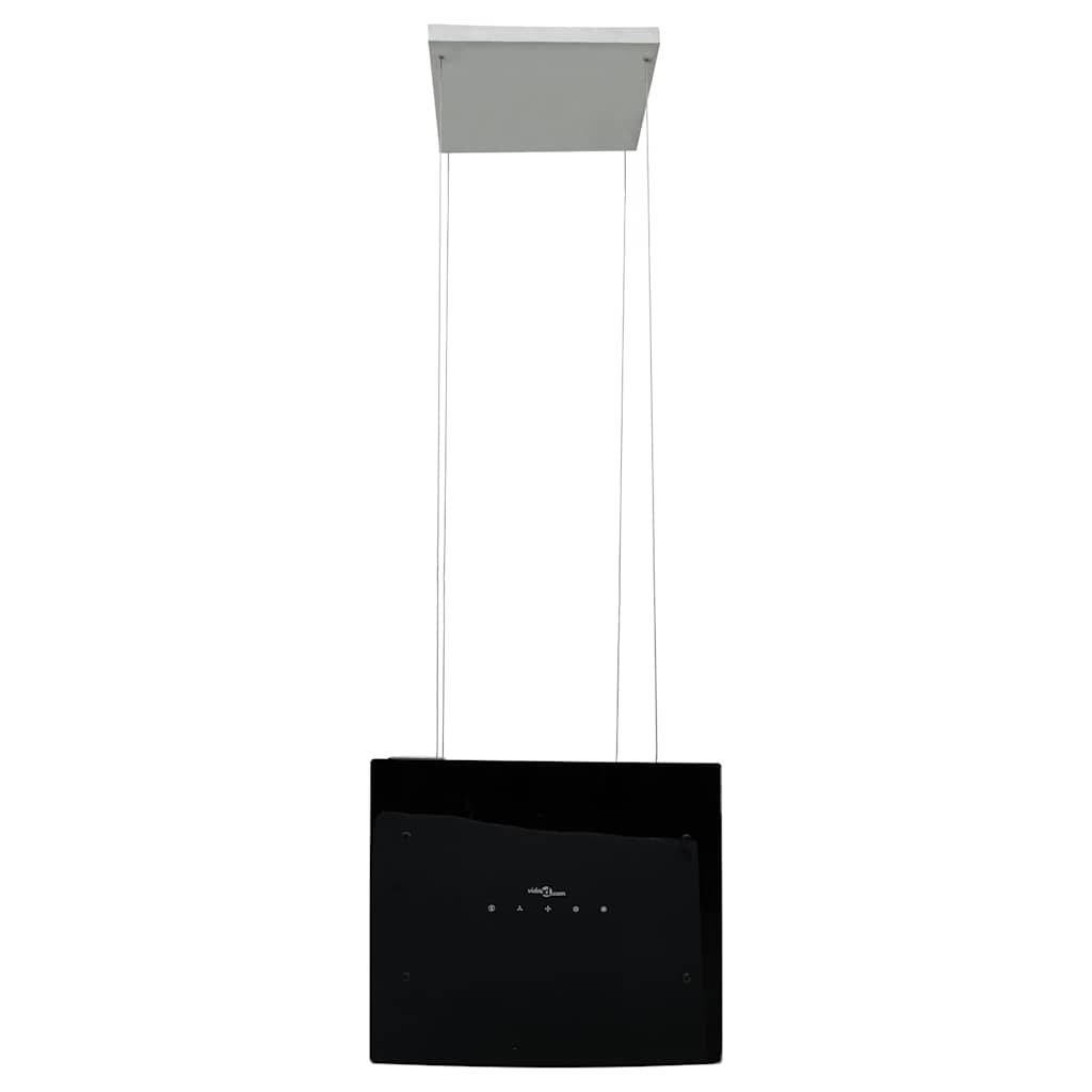 frithængende emhætte med touch-sensor og LCD-skærm hærdet glas