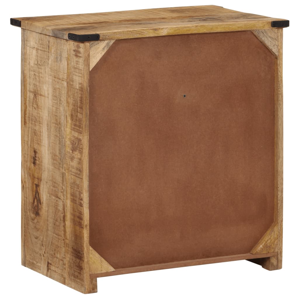 skænk med 2 skuffer 55x35x60 cm massivt mangotræ