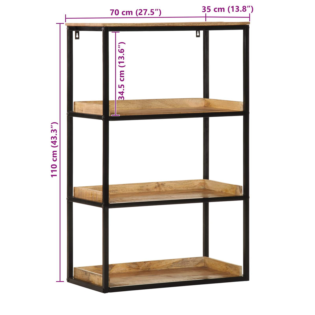 Bogreol 70 x 35 x 110 cm Massivt mangotræ