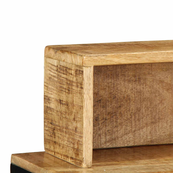 Konsolbord Brun 100 x 55 x 89,5 cm Massiv mango træ og metal