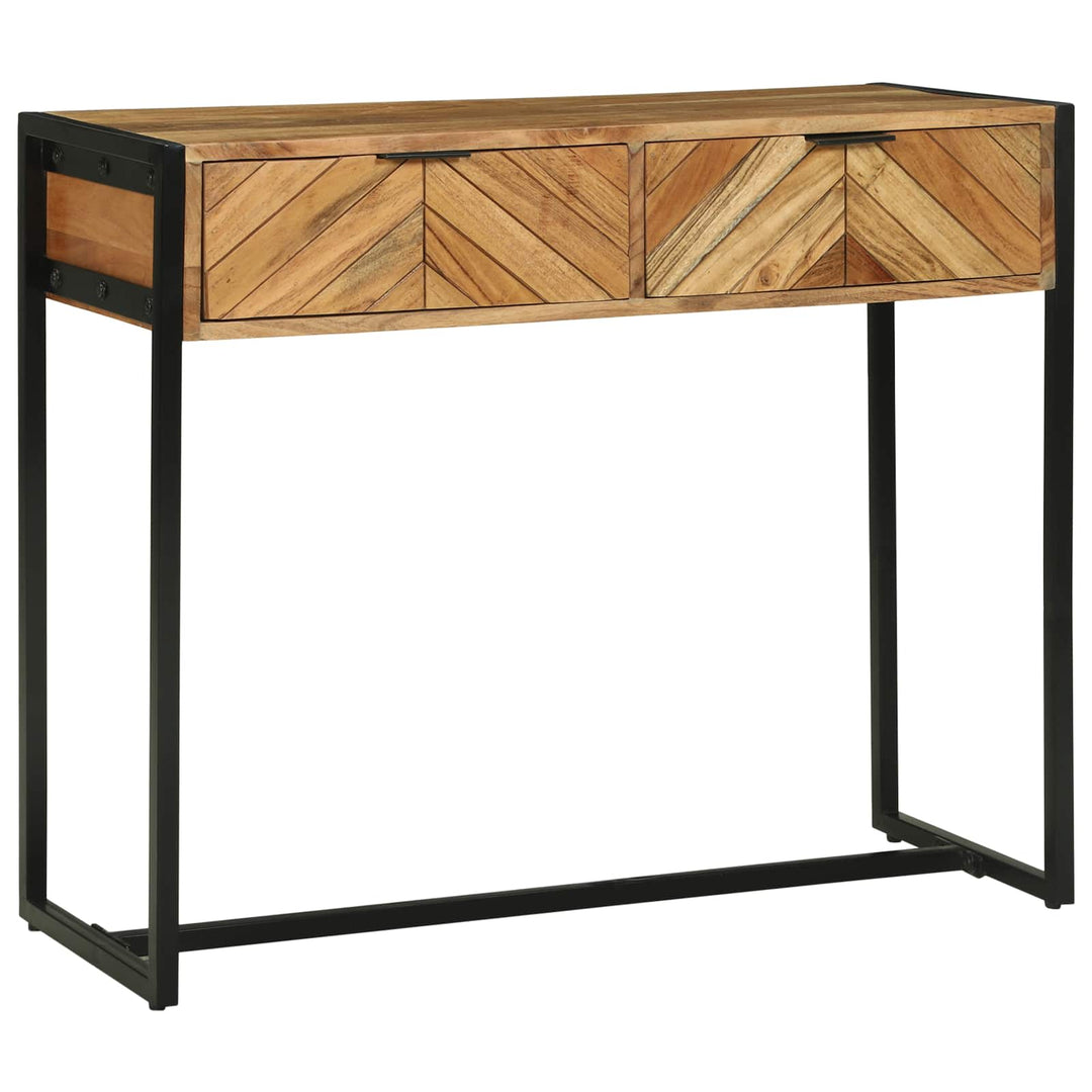 Konsolbord med skuffe Brun 90 x 35 x 75 cm Massivt Akacietræ