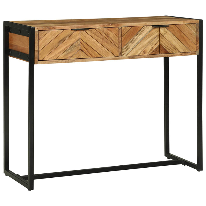 Konsolbord med skuffe Brun 90 x 35 x 75 cm Massivt Akacietræ