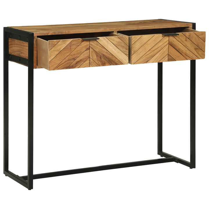 Konsolbord med skuffe Brun 90 x 35 x 75 cm Massivt Akacietræ