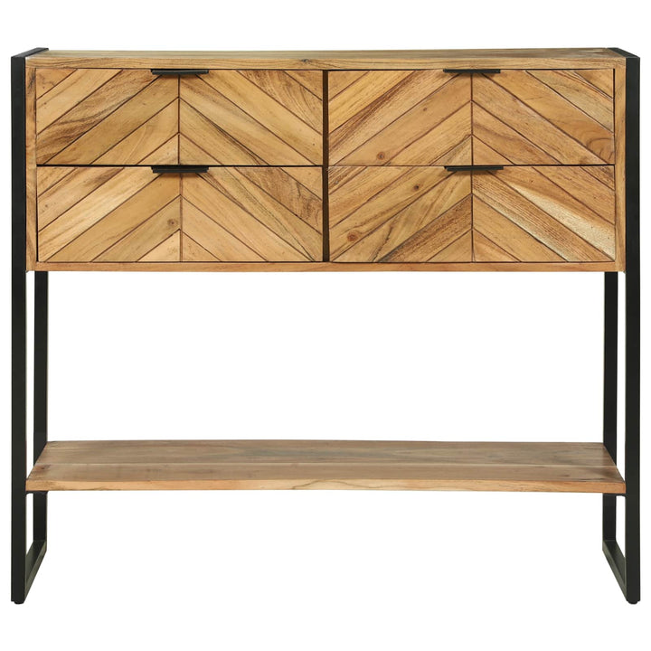 Konsolbord med skuffe Brun 90 x 35 x 80 cm Massivt Akacietræ