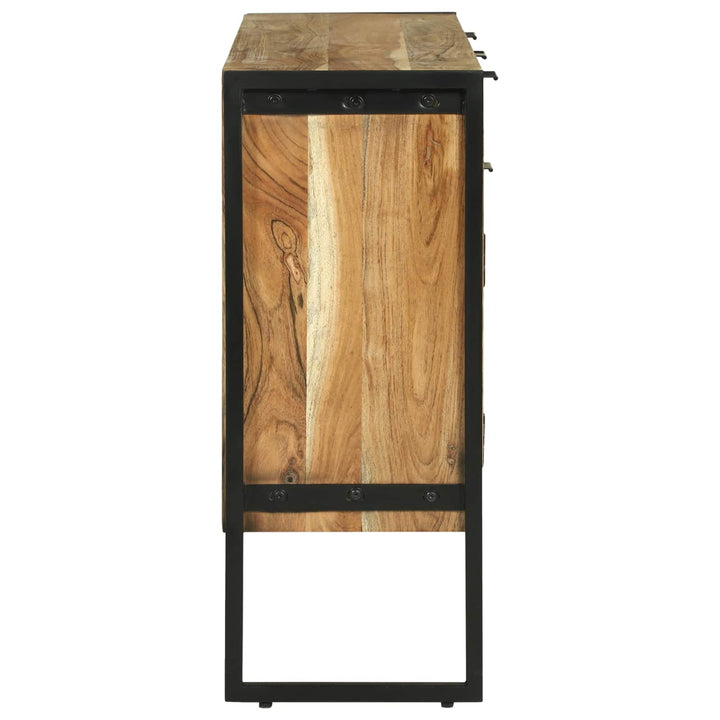 Sideboard 100 x 30 x 75 cm Massivt akacietræ