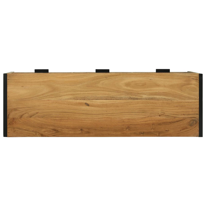 TV-skab med skuffe Brun 100 x 35 x 50 cm Massivt Akacietræ