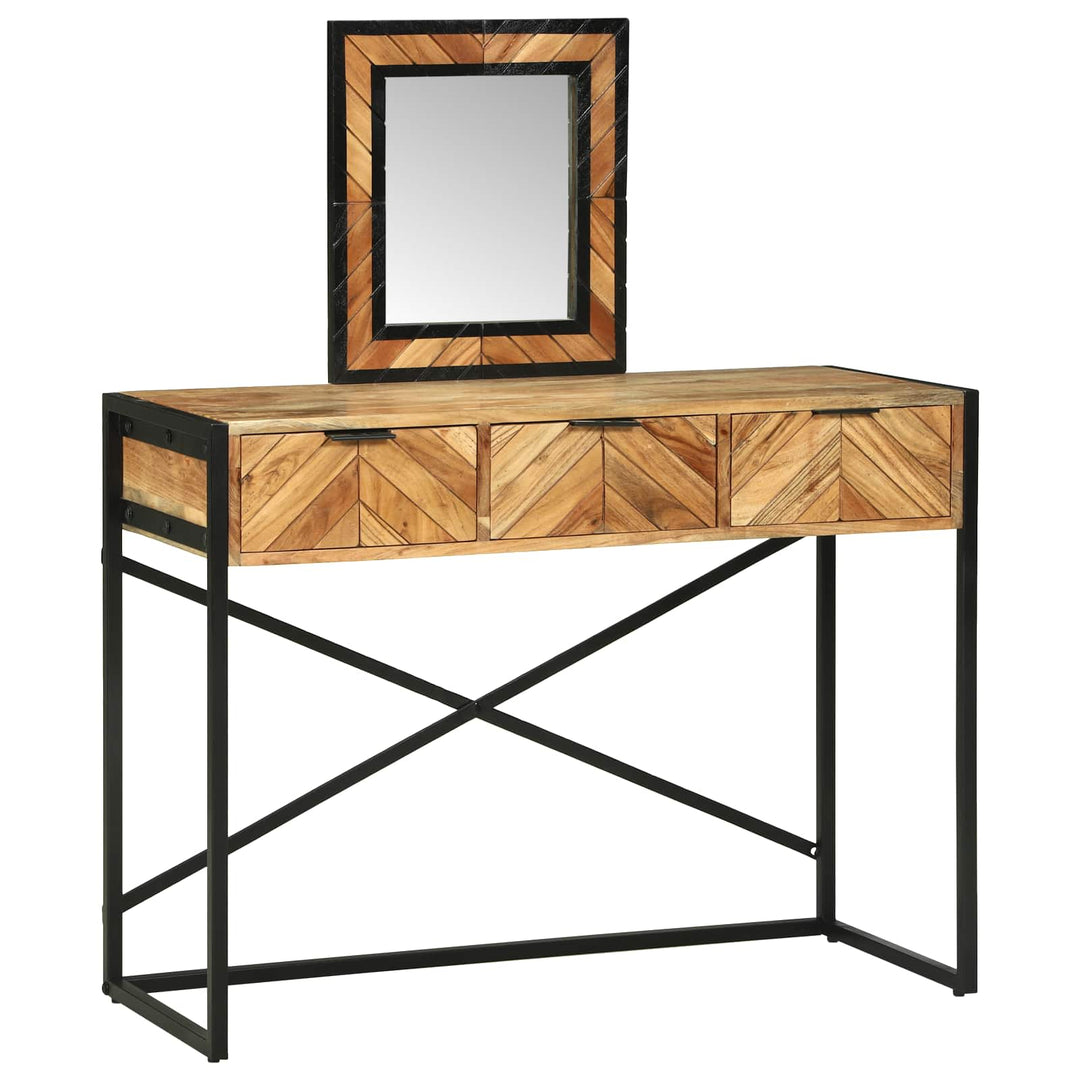 Klædeskab med skuffe Brun 100 x 40 x 120 cm Massivt Akacietræ