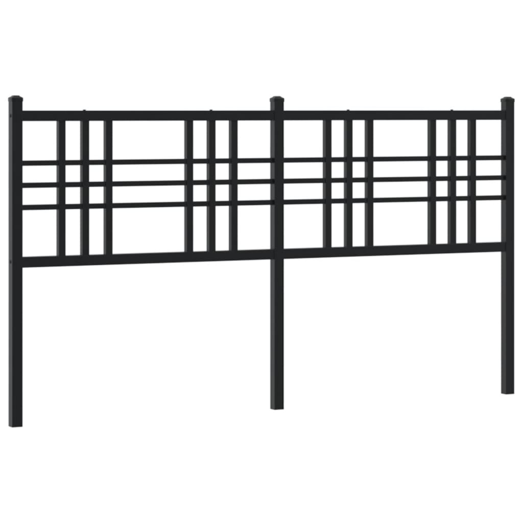 udskiftningsgavl 160 cm metal sort