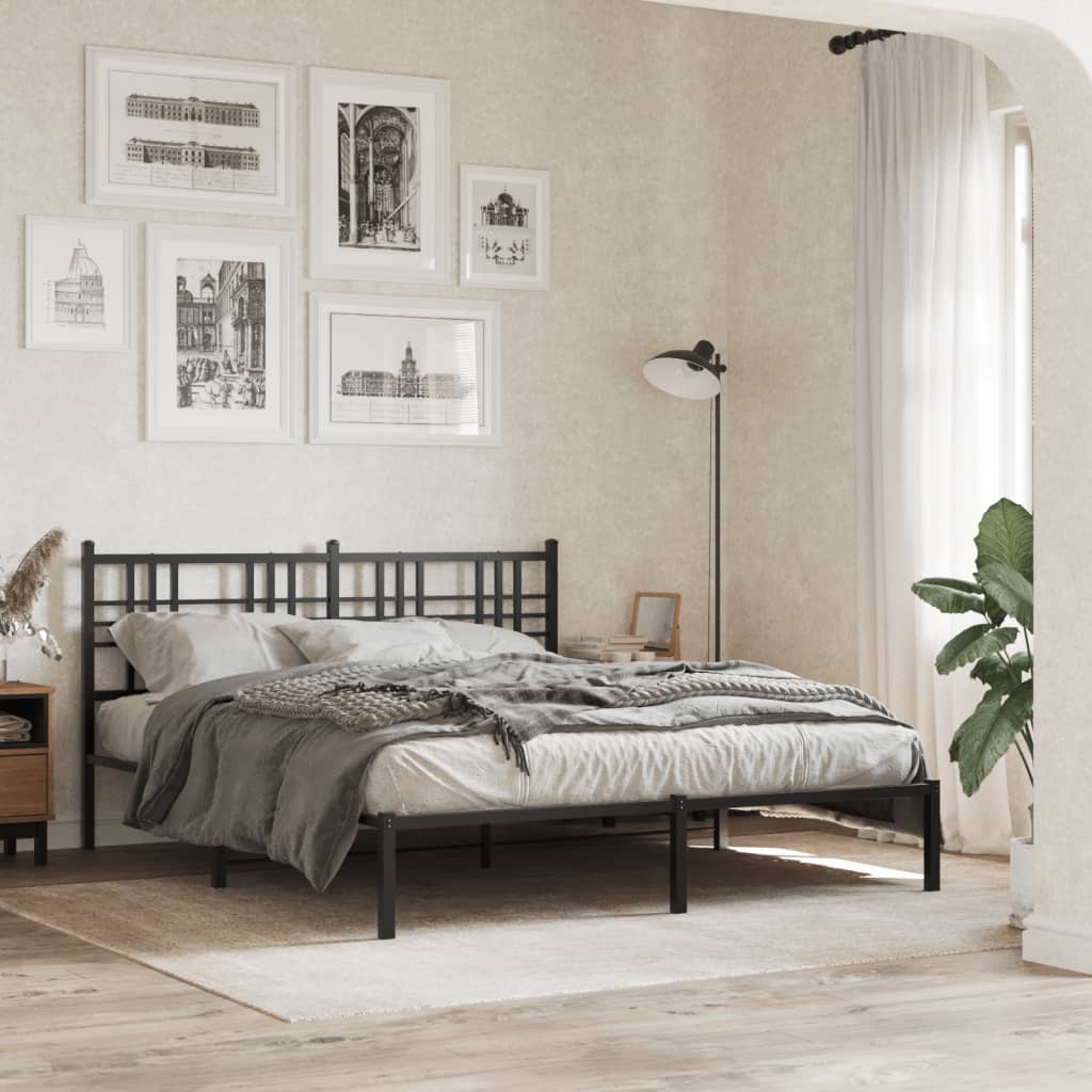 udskiftningsgavl 160 cm metal sort