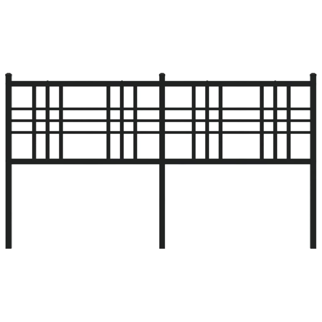 udskiftningsgavl 160 cm metal sort