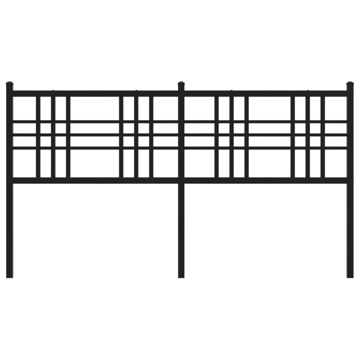 udskiftningsgavl 160 cm metal sort
