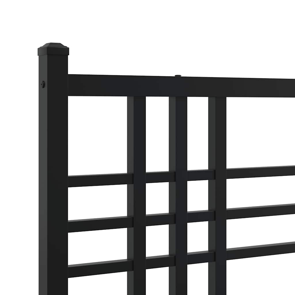 udskiftningsgavl 193 cm metal sort